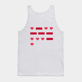 Morse code love Tank Top